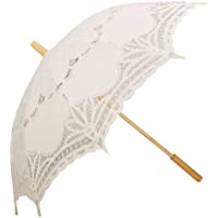 Sombrilla de encaje para bodas- de Coofit beige beige tamaño único